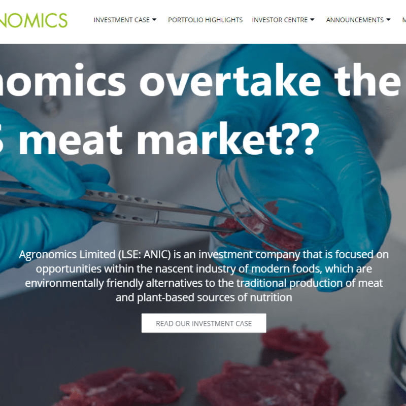 Why I invested in Agronomics&nbsp;(ANIC)